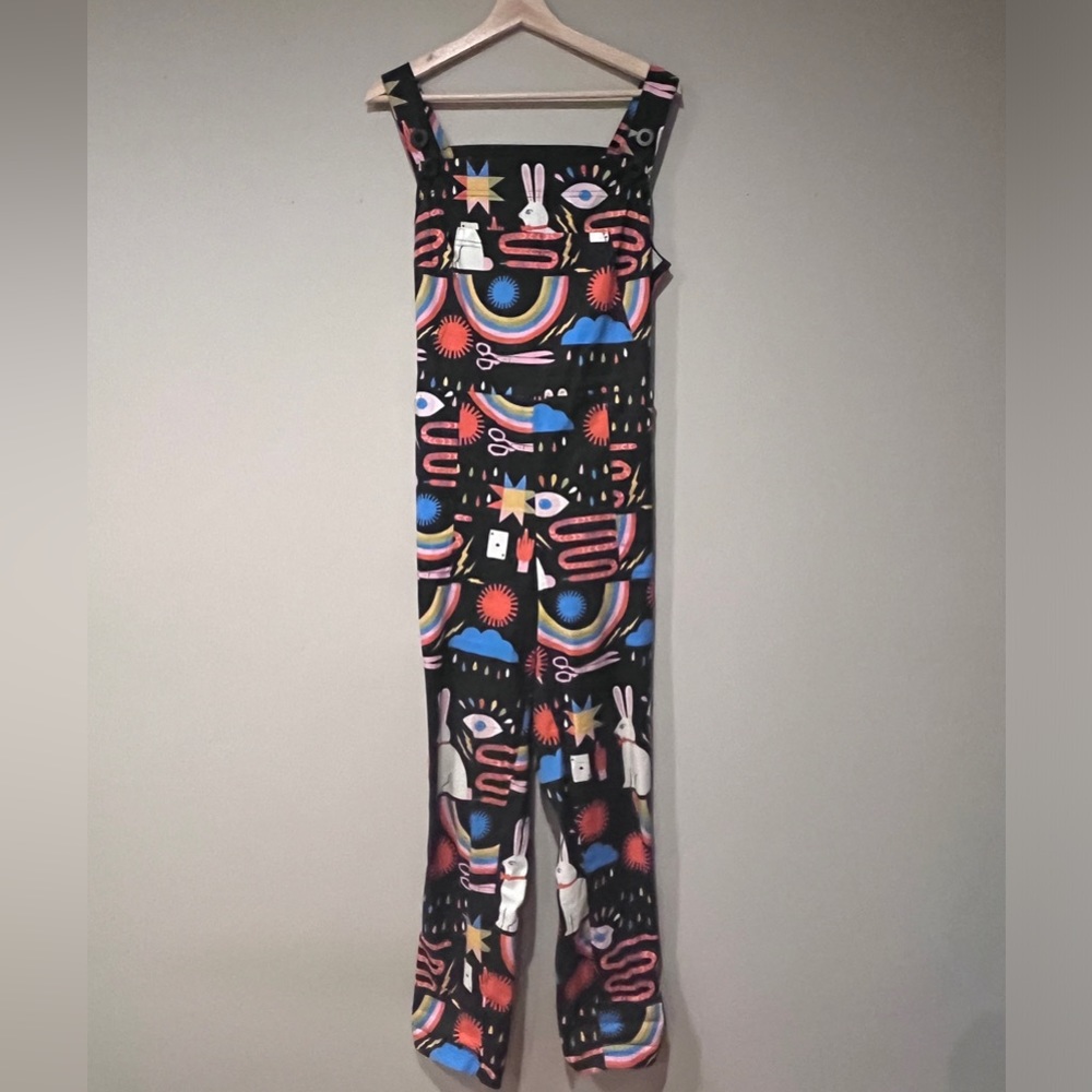 Nooworks overalls Lisa Congdon Magic print - Size M